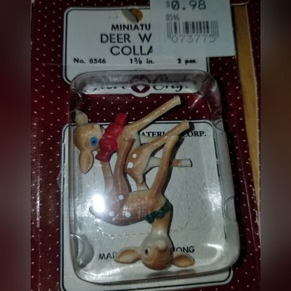 8 Vintage new in package Fibre-Craft Miniature Mix animals 1 1/4” Vintage - Picture 4 of 11